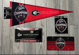 NCAA Georgia Bulldogs National Champs Chrome Frame