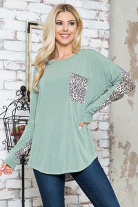 TSS Olive and Leopard Long Sleeve