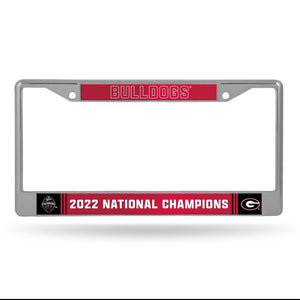 NCAA Georgia Bulldogs National Champs Chrome Frame