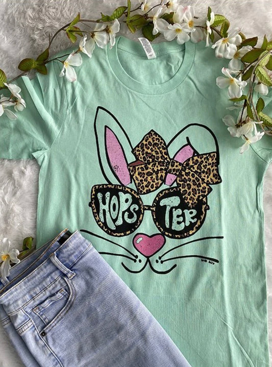 Adult Easter “Hopster” Short Sleeve (Mint)