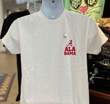 Alabama Animal Print Short Sleeve Tee (White)