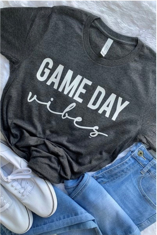 Game Day Vibes Short Sleeve (Dark Heather Gray)