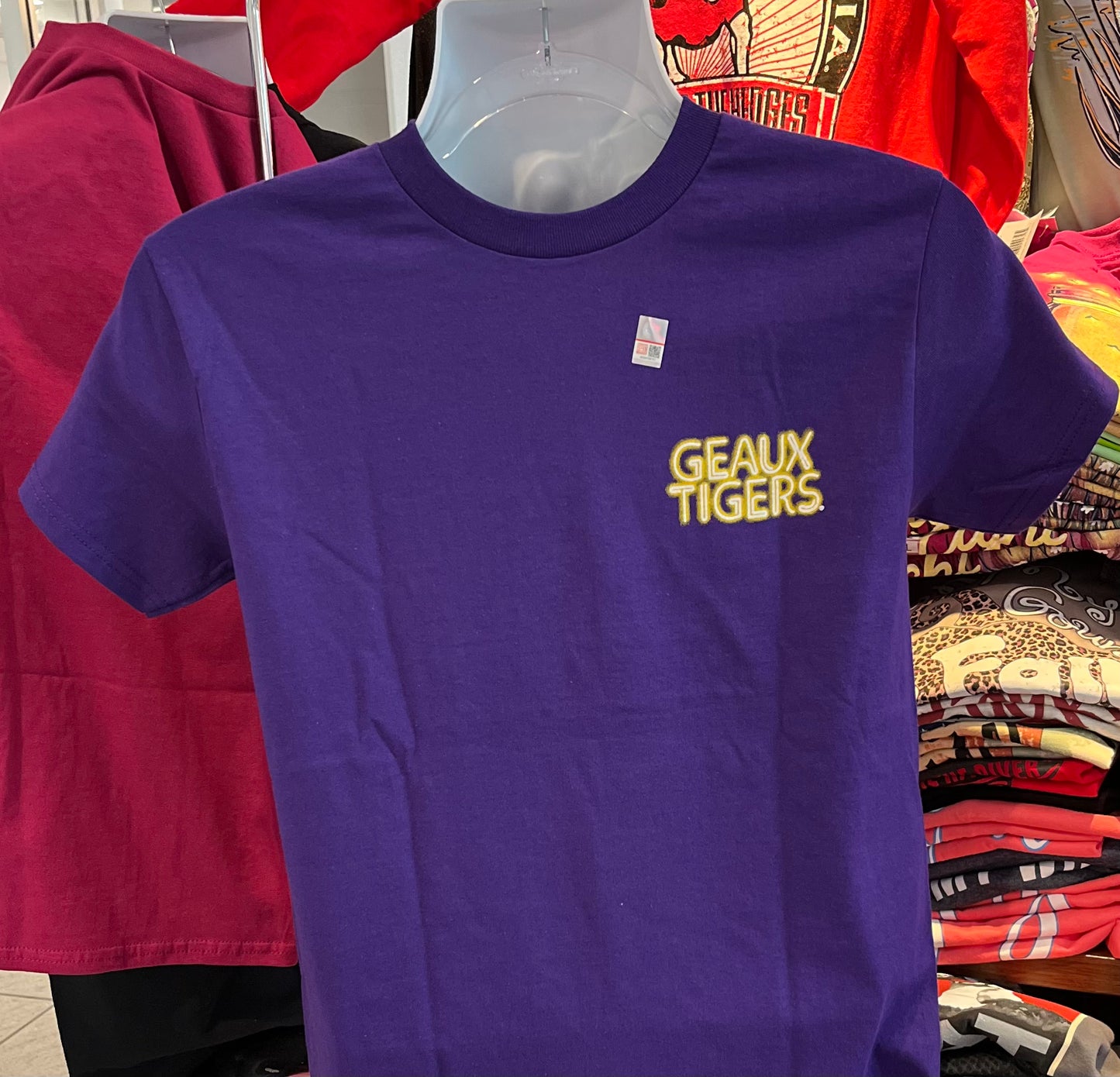 LSU “Eye of the Tiger” Short Sleeve Tee (Purple)