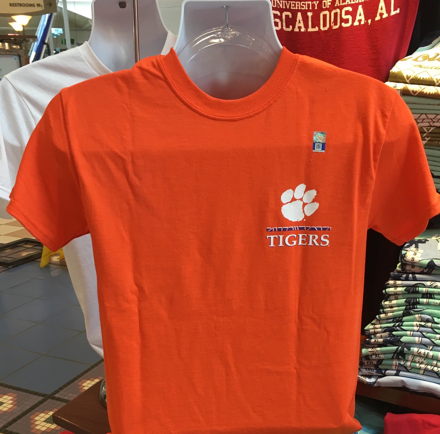 Clemson Mosaic Short Sleeve Tee (Orange)