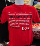 Georgia Bulldogs T-shirt - “Pride of Georgia” (Short Sleeve Red)