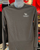 Straight Up Southern T-Shirt - “Live for the Rut” (Long Sleeve Charcoal)