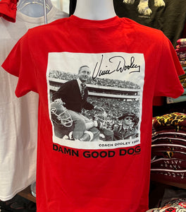 Georgia Bulldogs T-shirt - Vince Dooley (Short Sleeve Red)