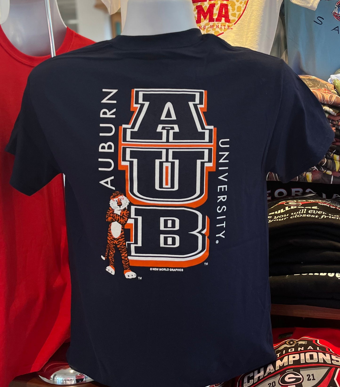 Auburn University Short Sleeve Tee (Navy)