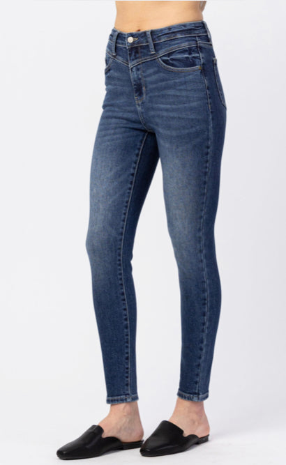 Judy Blue High Rise Front Yoke Skinny