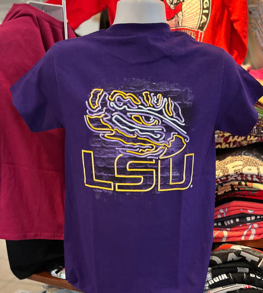 LSU “Eye of the Tiger” Short Sleeve Tee (Purple)